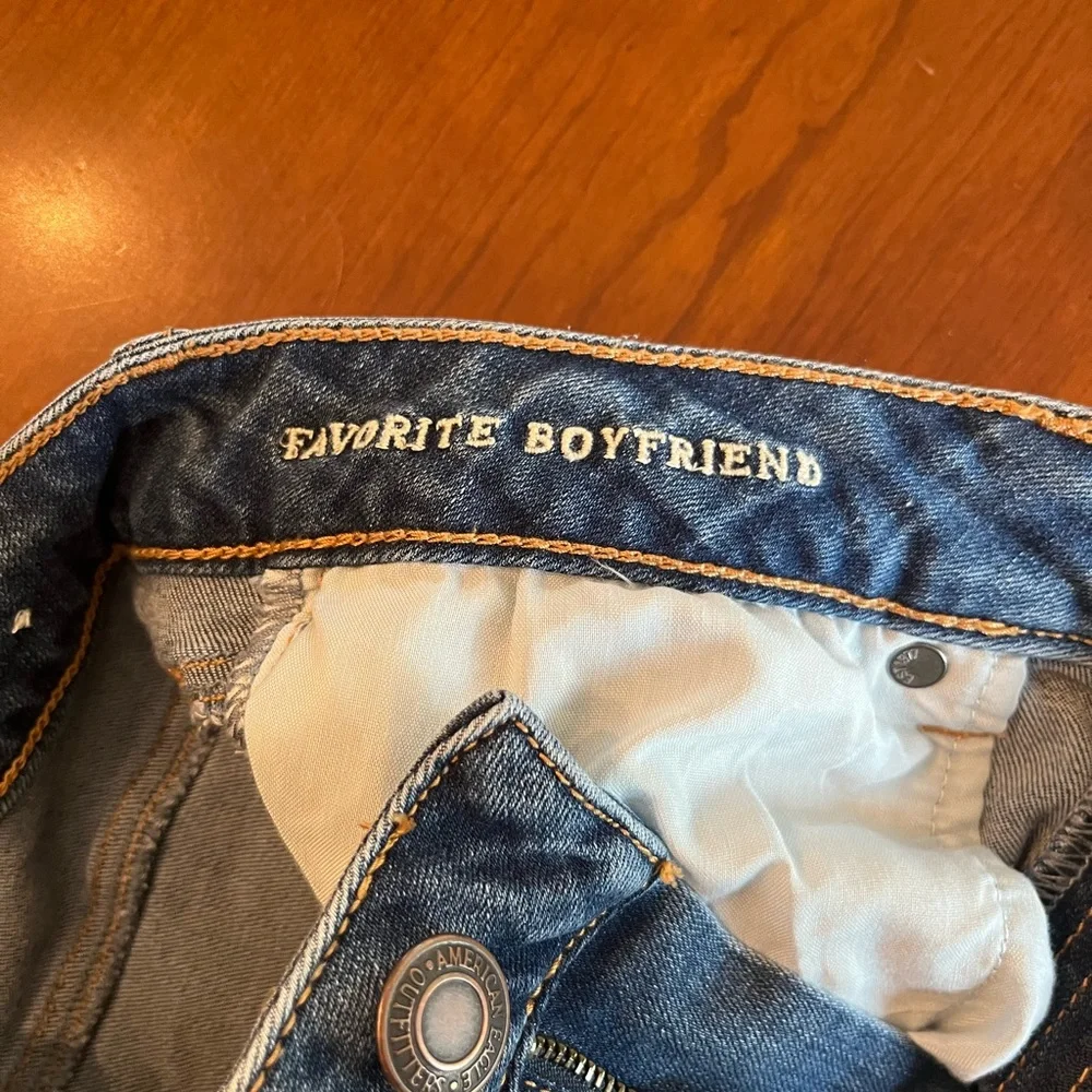 American Eagle Women’s Boyfriend Jeans Super Stretch Favorite Size 10L - Picture 8 of 14